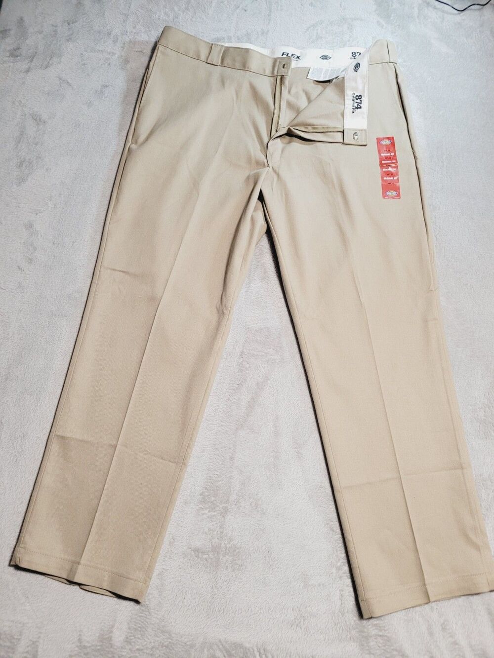 Dickies 874 Men's Classic Original Fit Work Uniform Pant Khaki Tan NWT 44x32
